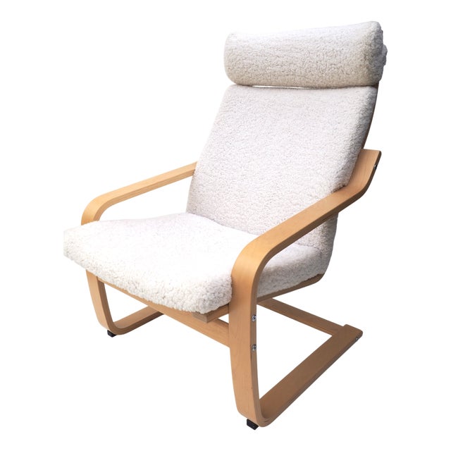 Sheepskin Poäng Armchair by Noboru Nakamura for Ikea, Sweden, 2011 For Sale