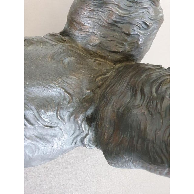 Coffee Table with Bronze Bear Frame For Sale - Image 10 of 18