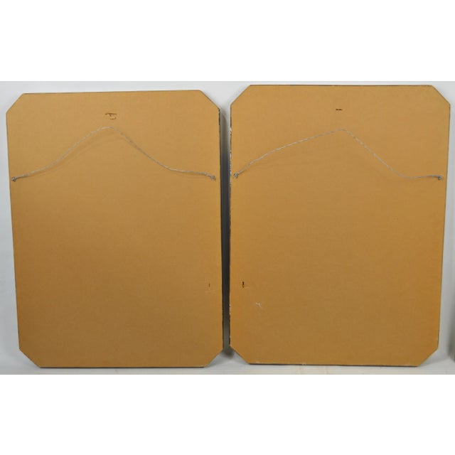 Black Pair Antique Architectural Engravings in Fine Gilt & Lacquer Modernist Frames For Sale - Image 8 of 8