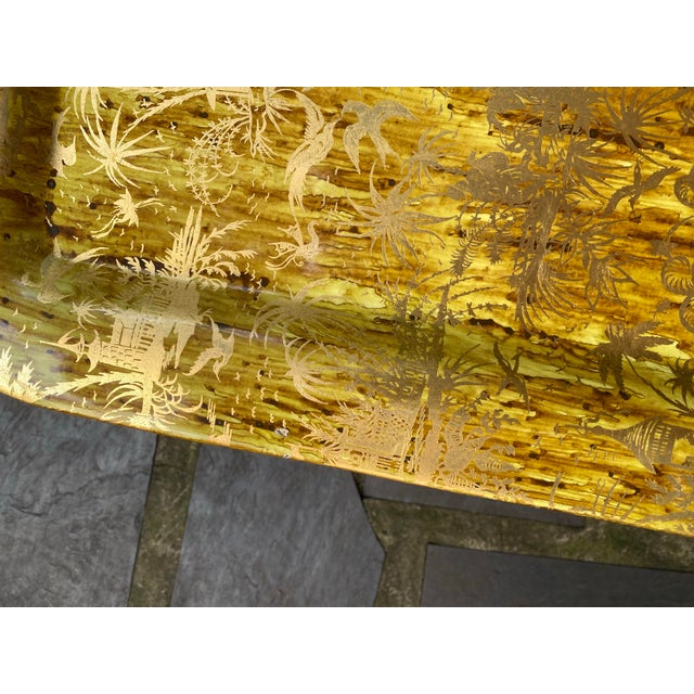 1960s Fornasetti Metal Faux Bamboo Tray Table For Sale In Raleigh - Image 6 of 12