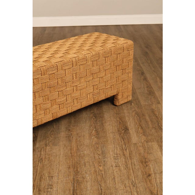Early 21st Century Lane Furniture Woven Rope Bench For Sale - Image 5 of 18