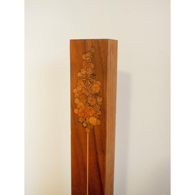 1960s 1960s Roger Sloan Wall Pocket Vase With Inlaid Design For Sale - Image 5 of 10