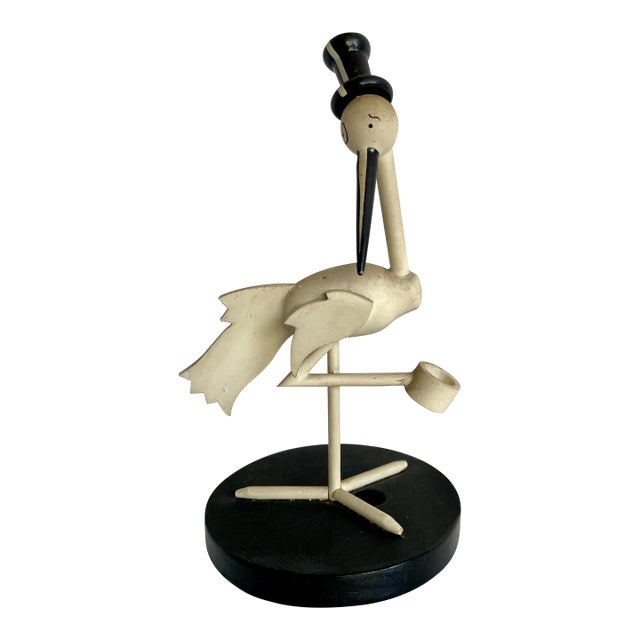 1940's Stork Club Figurative Stork and Matchbook Set For Sale