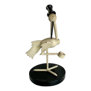 1940's Stork Club Figurative Stork and Matchbook Set