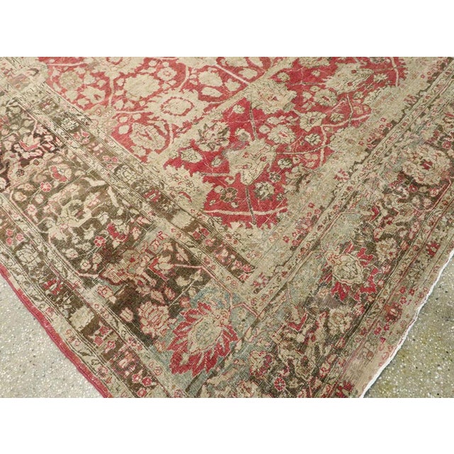 Galerie Shabab Collection Early 20th Century Persian Tabriz Carpet For Sale - Image 9 of 10