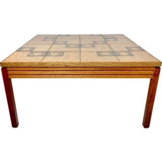 Mid-Century Mosaic Coffee Table from String Seffle Möbelfabrik, 1960s For Sale