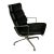 Soft Pad Lounge Chair Black Leather Eames Herman Miller For Sale
