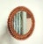 Franco Albini Round Rattan Mirror attributed to Franco Albini, 1960s For Sale - Image 4 of 4