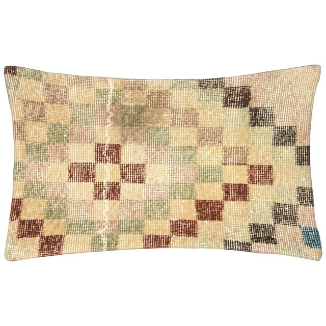 Mid-Century Modern 1960s Turkish Mid-Century Modern Pillow For Sale - Image 3 of 3