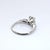 0.8ct Natural Round & Marquise Diamond Engagement Ring in Platinum - Size 6 For Sale - Image 4 of 8