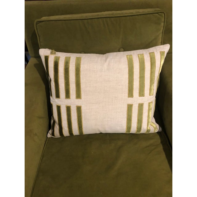 This is a really nice, large rectangular lumbar pillow from the Diem Collection by Emdee. The body is natural linen and it...