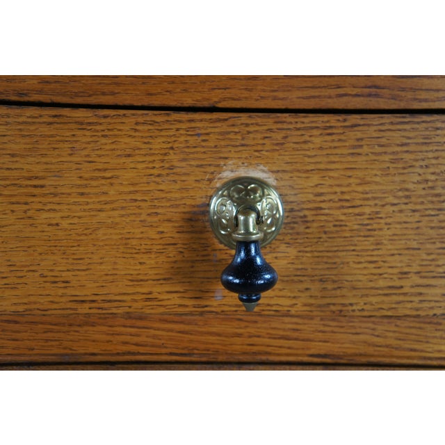 Antique Oak Stepback Farmhouse Hutch Cupboard Pie Safe Kitchen Cabinet For Sale - Image 13 of 14