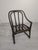 Vintage Upholstered Rattan Armchair For Sale - Image 17 of 18