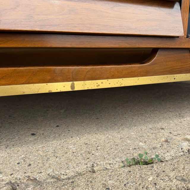 Merton Gershun for American of Martinsville Dania Walnut Dresser / Credenza For Sale - Image 11 of 12