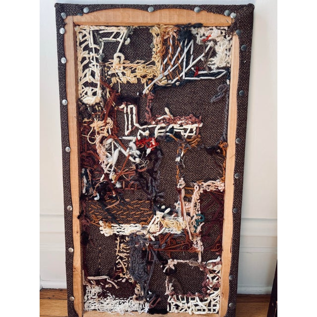 1960s 1960s Fiber Art Wall Textile For Sale - Image 5 of 10