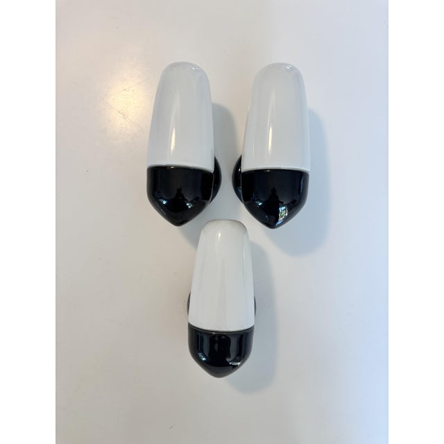 Ceramic Model 6067 3 Sconces by Wilhelm Wagenfeld for Lindner, 1950s, Set of 3, in Good conditions. Designed 1950 to 1959...