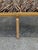 Stunning Italian-style upholstered bench featuring an eye-catching zebra print fabric and beautifully detailed gold-tone...