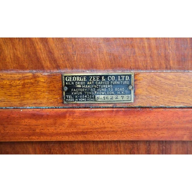 Teak Open Bookcase with Adjustable Shelves & Cupboard For Sale - Image 11 of 13