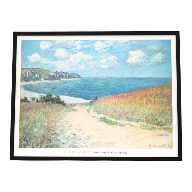 Claude Monet Path in the Wheat Fields at Pourville Impressionist Artwork Print For Sale