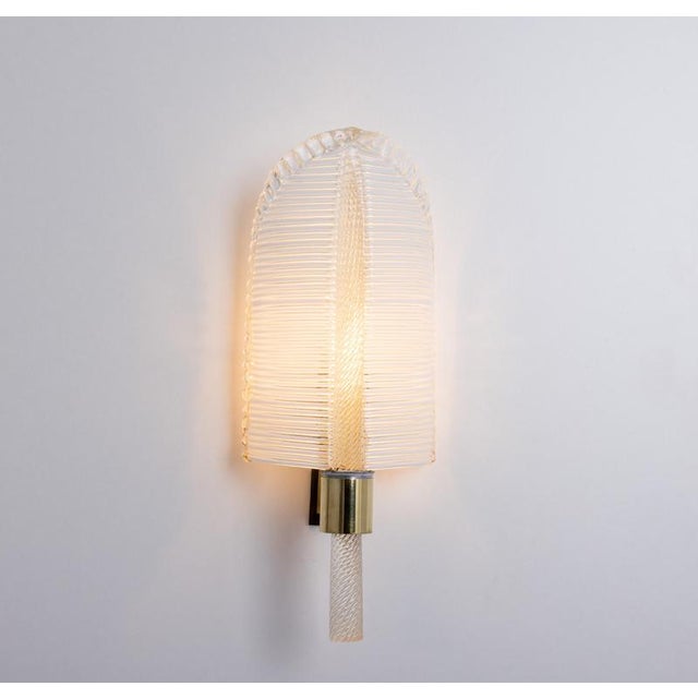 Murano Glass Wall Sconces from Barovier & Toso, Italy, 1970s, Set of 2 For Sale - Image 12 of 18