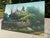 Late 20th Century Vintage Original Landscape Painting of a Rustic Cottage & Garden, Signed For Sale - Image 5 of 10