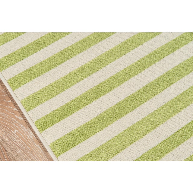 Momeni Baja Green Stripe Indoor/Outdoor Rug - 7'10
