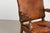 French Provincial Pair of 20th Century French Oak Armchairs With Vintage Leather For Sale - Image 3 of 18