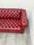 Red Red Chesterfield Leather Sofa For Sale - Image 8 of 11