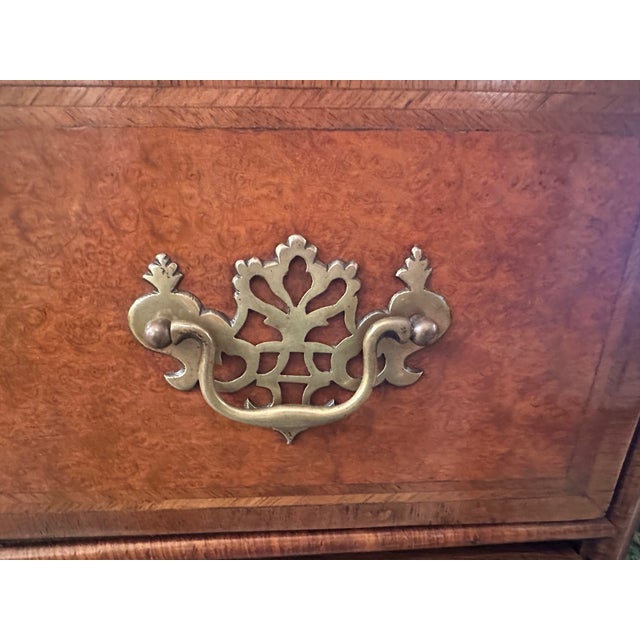 Small Antique Knee Hole Desk With Slide & Secret Cubbies For Sale - Image 10 of 14