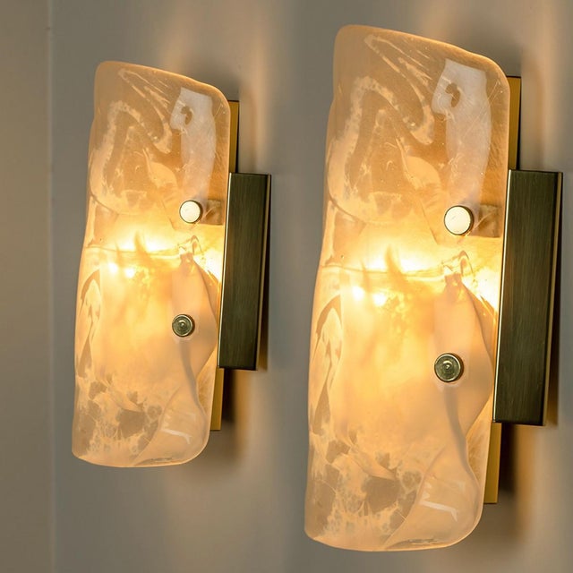 Marble & Murano Glass Wall Light Fixture from Hillebrand, 1960s For Sale - Image 11 of 16