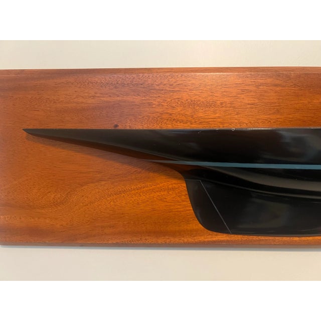 Beautiful Hand Made Half Hull Ranger J-Boat On Mahogany, Signed By The Builder, Brendan McNamara, Dated 1992, From...