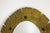 Elliptical Mirror in Hammered, Gilded Brass, 1950s For Sale - Image 3 of 6