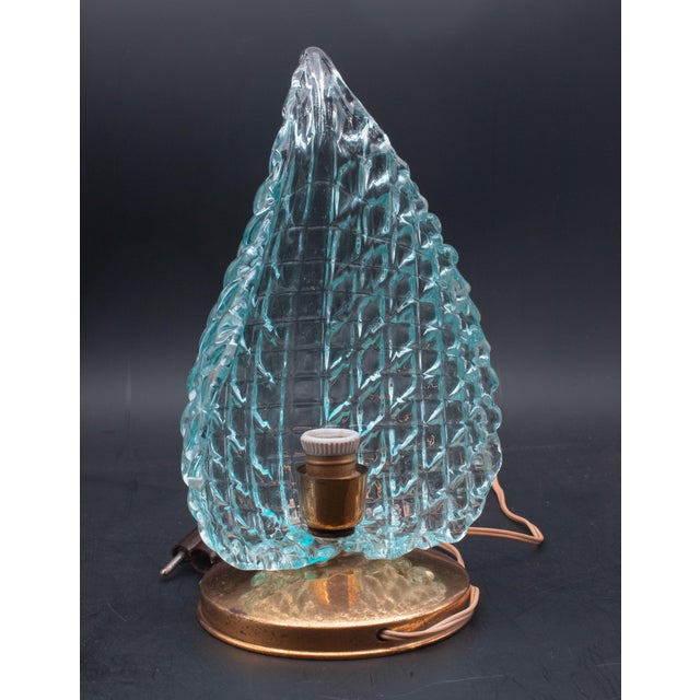 Table Lamp in Blue Murano Glass Vase for Barovier & Toso, 1960 For Sale - Image 4 of 11