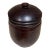 Mid-Century ModernPetite Rosewood Jar Lidded Vessel Box For Sale