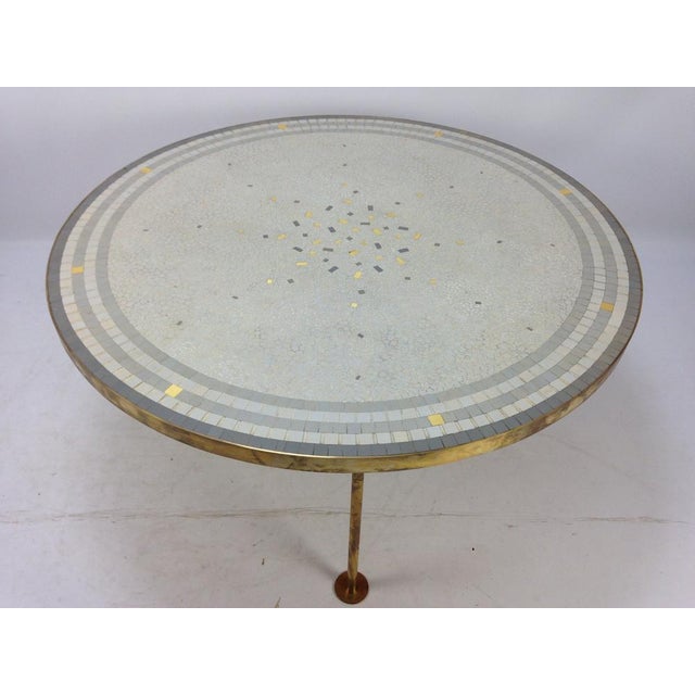 Round Mosaic Coffee Table by Berthold Müller, 1950s For Sale - Image 6 of 18