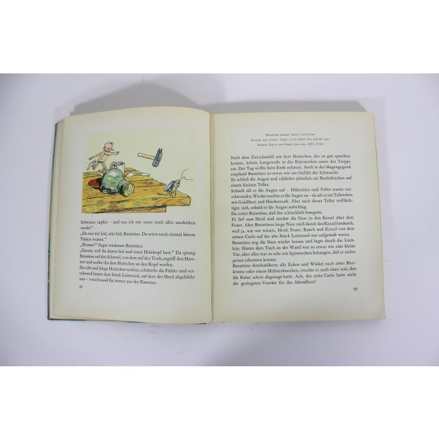 1948 Alexej Tolstoj the Golden Key or the Adventures of Buratino German Edition Children’s Book For Sale - Image 13 of 15