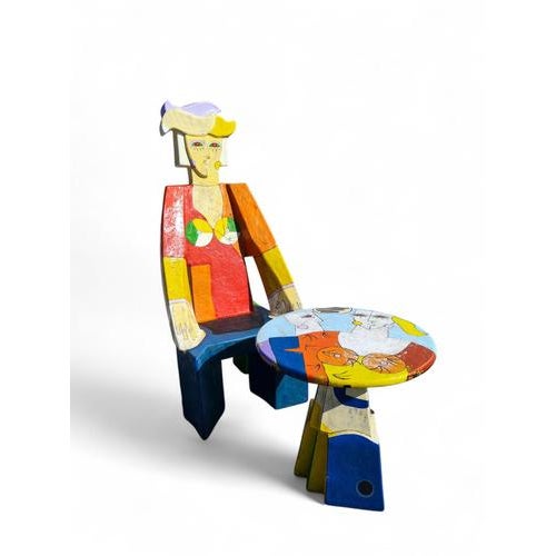 Sculptural Armchair and Table from Ludo Huys For Sale - Image 9 of 17