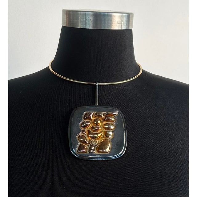 1980s Miguel Ortiz Berrocal Torso Verona Opus 173 Necklace #857/1000 With Case, Stand For Sale In Miami - Image 6 of 16