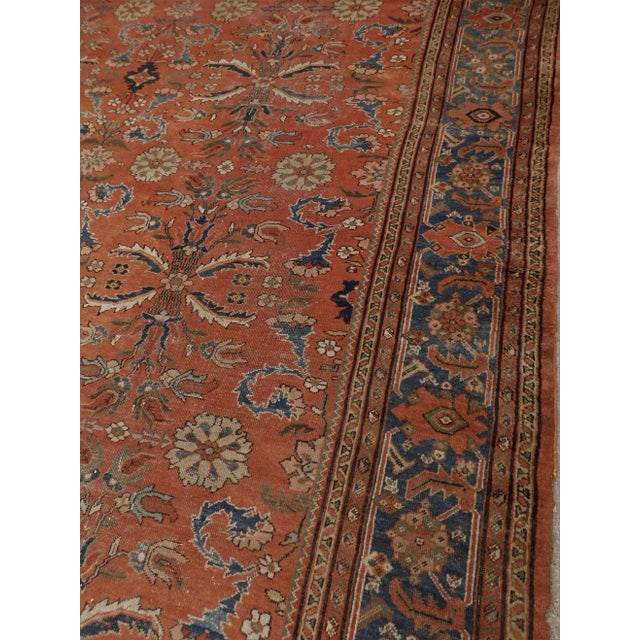 1900 - 1909 Antique Persian Mahal Rug For Sale - Image 5 of 13