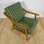 Green Mid-Century Modern Danish Chair in Teak and Oak Frame from Brockmann-Petersen, 1950s For Sale - Image 8 of 12