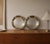 Elegant pair of Italian serving trays by Gottinghen, crafted in high-quality 18/10 stainless steel with the company's...