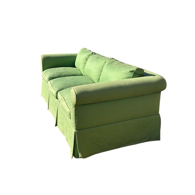 English Vintage Avery Boardman Down Filled Couch For Sale - Image 3 of 11