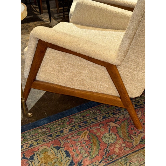 Pair of MCM Italian Gio Ponti Manner Armchairs For Sale - Image 4 of 7