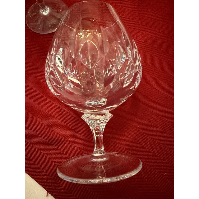 Mid-Century Modern Mid 20th Century Set of Rogaska Crystal Brandy Snifter Glasses in the Gallia Pattern - Set of 8 For Sale - Image 3 of 5