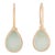 New Nina Nguyen Aquamarine Druzy Drop Earrings 18k Yellow Gold Hook Posts - 2 Pieces For Sale