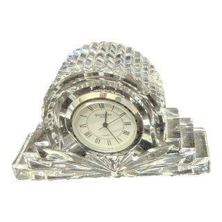Waterford Crystal Desk Clock or Small Mantel Clock For Sale