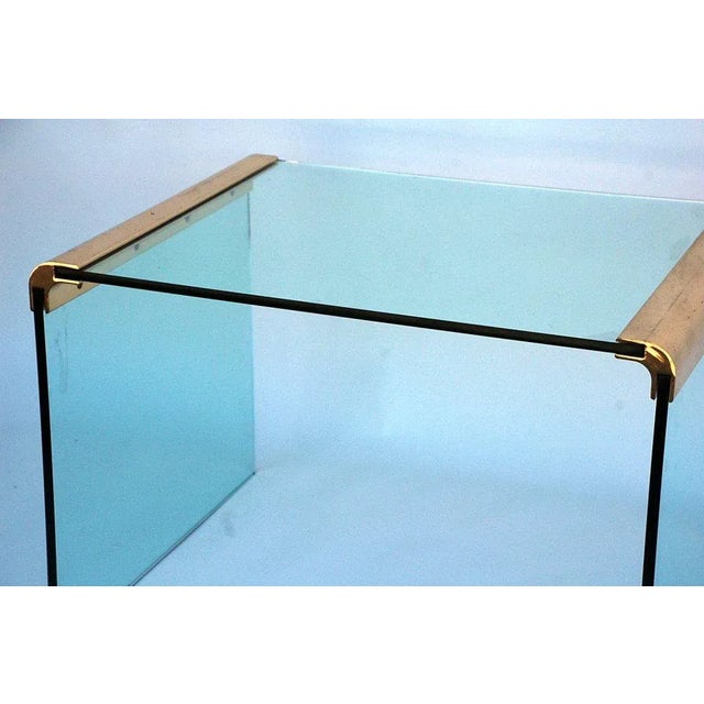 Gilt Bronze and Glass Side Table by Pace Collection Chairish