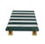This chic Beck Green and White Striped Marble Tray is both functional and stylish. The brass feet add a touch of elegance,...