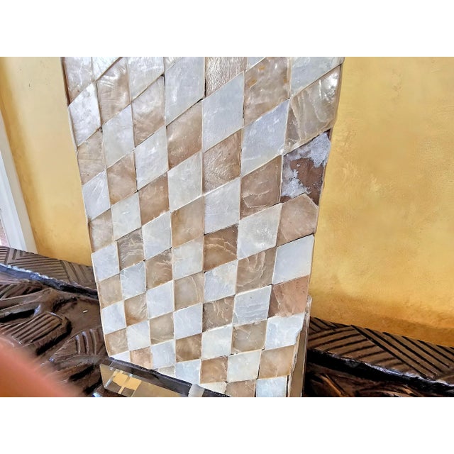 21st Century Seashell and Glass Table Lamp by Jonathan Y - a Pair For Sale - Image 12 of 12