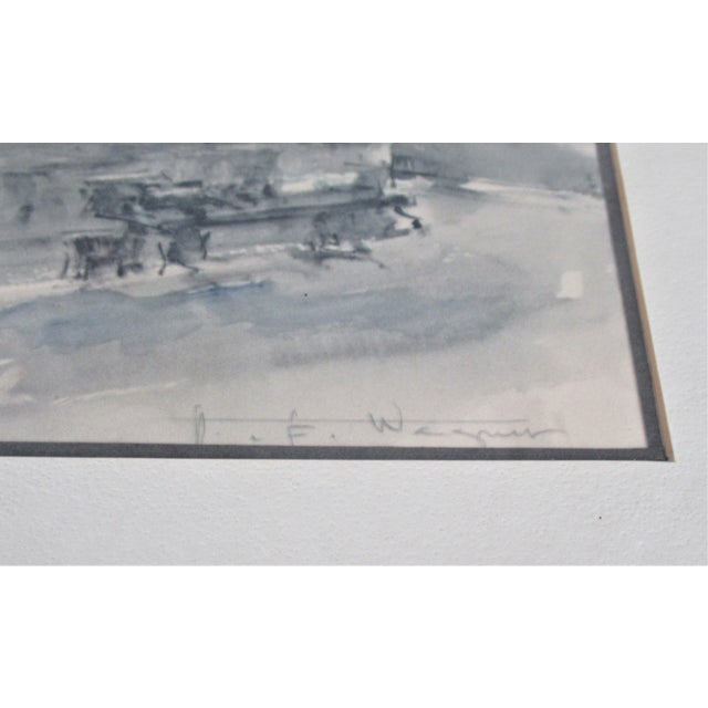 Vintage Mid-Century Spotted Mirror Frames With Italian Prints - a Pair For Sale - Image 9 of 11